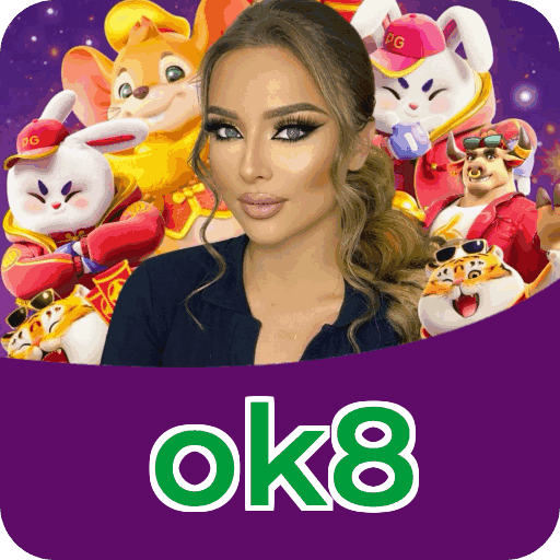 Números do app ok8 em material de marketing — ilustração, não auditoria